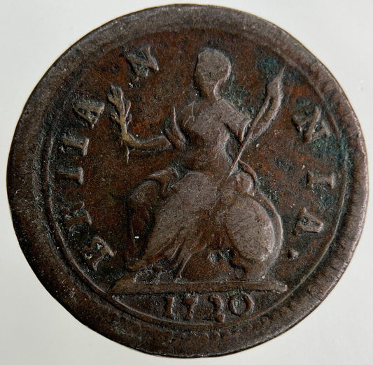 1720 George I 1st Farthing Coin | Fine Collectable Grade