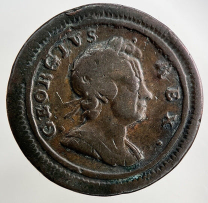 1721 George I 1st Farthing Coin | Fine Collectable Grade