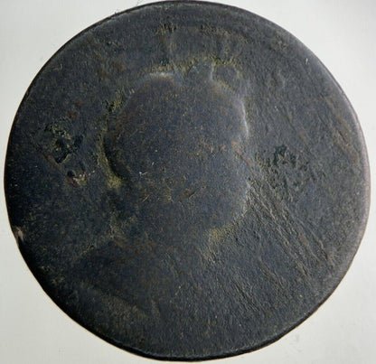 1720 George I 1st Half-Penny Coin | Fair Grade