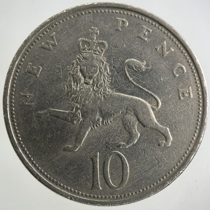 1970 Elizabeth II 2nd 10p Ten-Pence Coin | Fine Collectable Grade