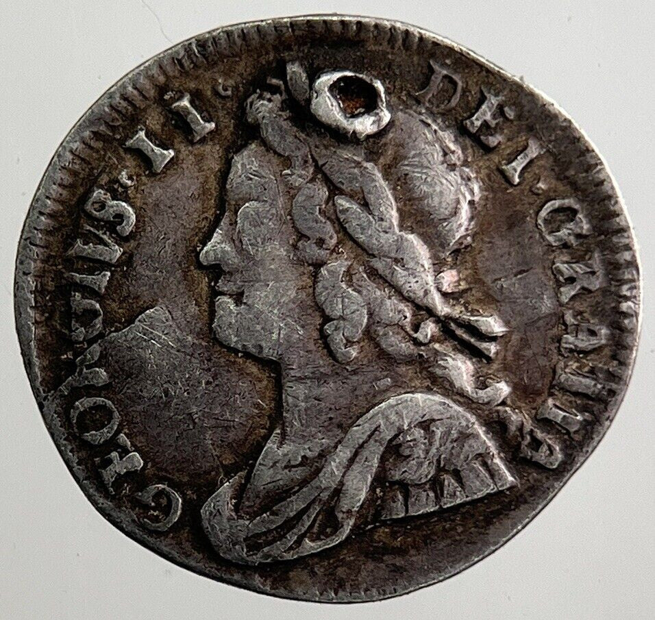 1731 George II 2nd Maundy 1 One-Pence Silver Coin | Collectable Grade | a8089