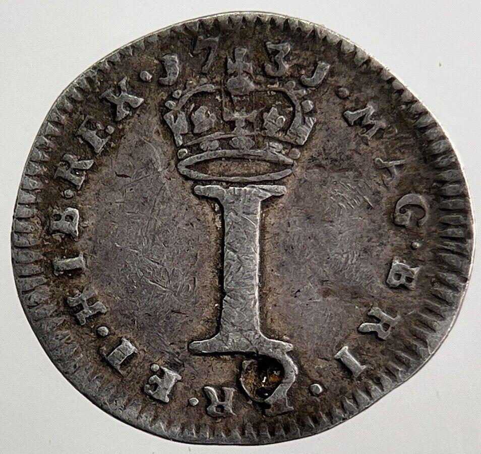 1731 George II 2nd Maundy 1 One-Pence Silver Coin | Collectable Grade | a8089