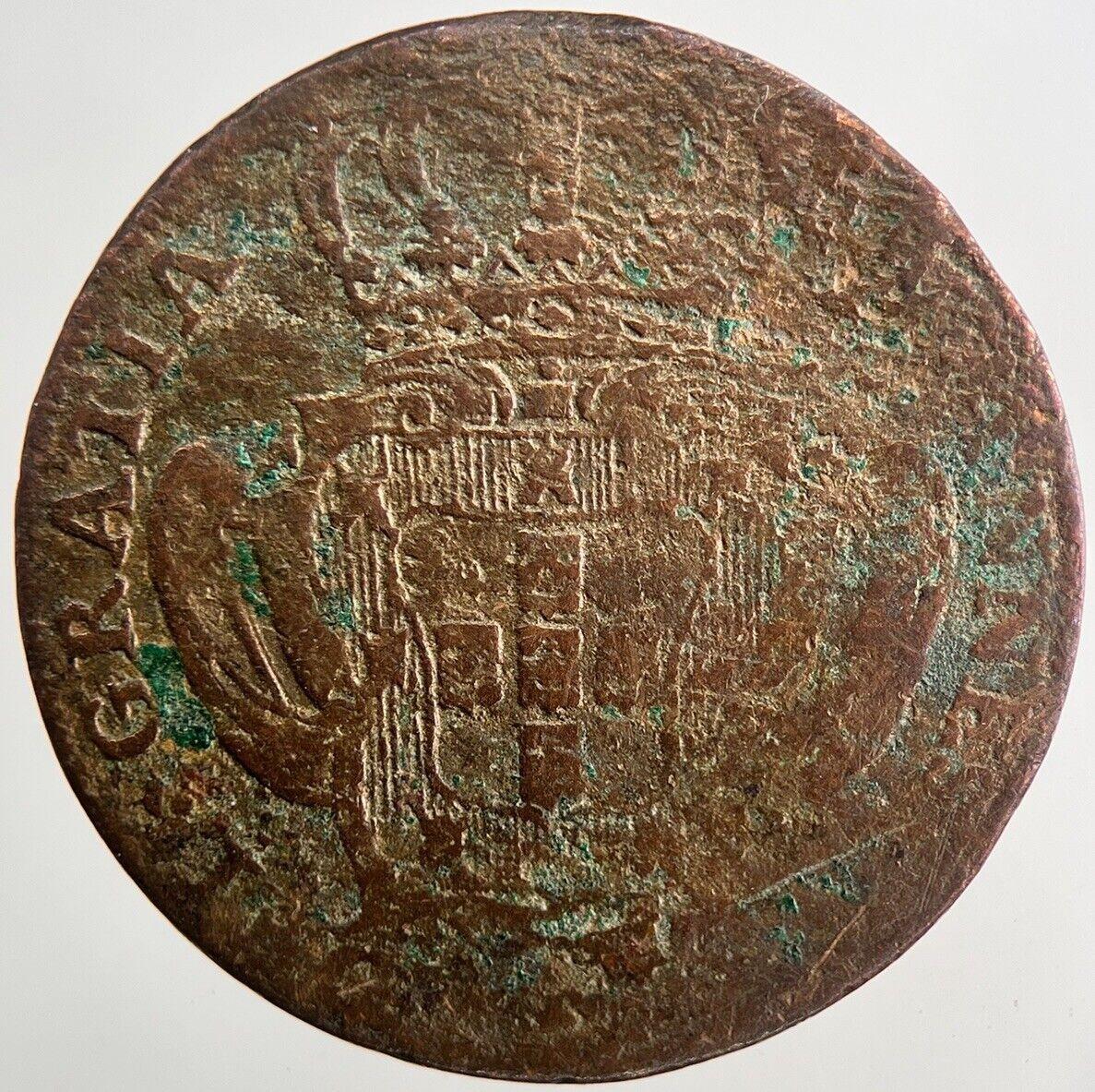 1724 Portugal 3 Reis Coin | Collectable Grade