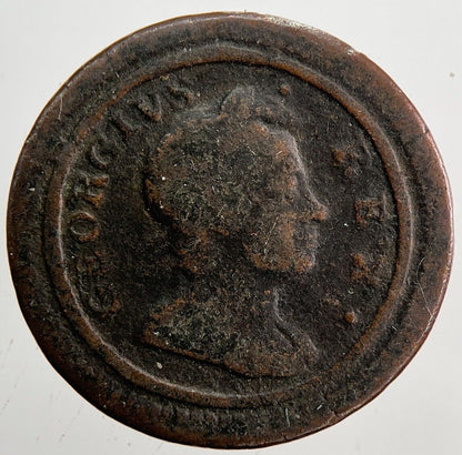 1724 George I 1st Farthing Coin | Collectable Grade | a6047