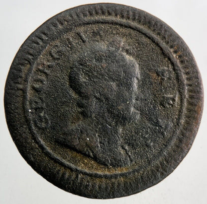 1724 George I 1st Farthing Coin | Fine Collectable Grade