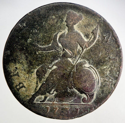 1731 George II 2nd Half-Penny Coin | Collectable Grade