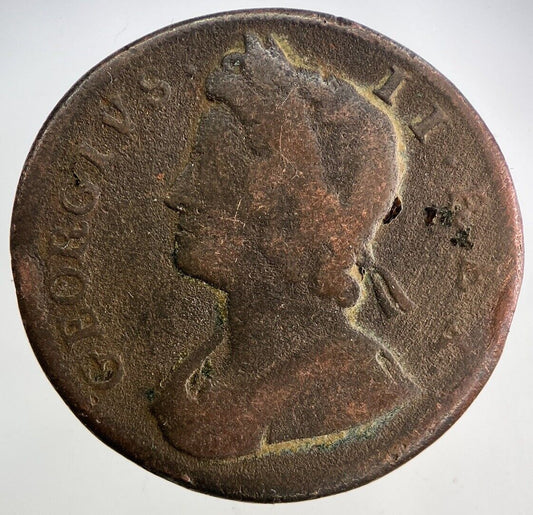 1730 George II 2nd Half-Penny Coin | Collectable Grade