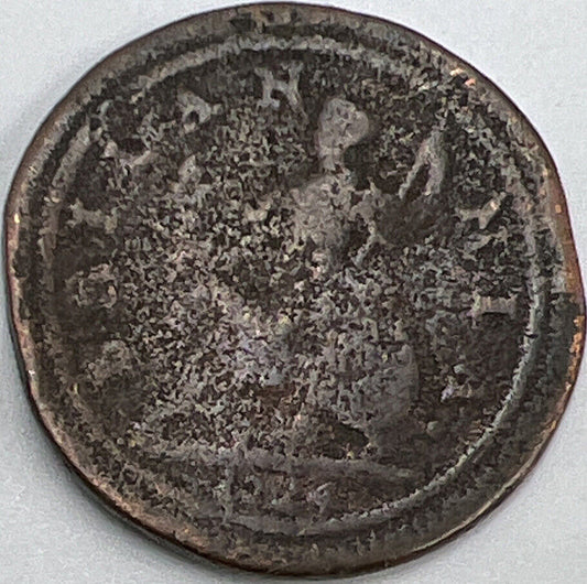 1724 Britannia Half Penny | British Copper Coin | George I | Fair Grade | a234