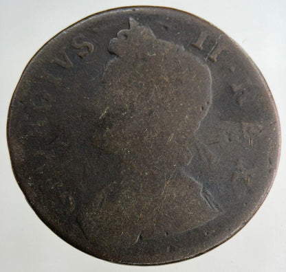 1730 George II 2nd Half-Penny Coin | Collectable Grade