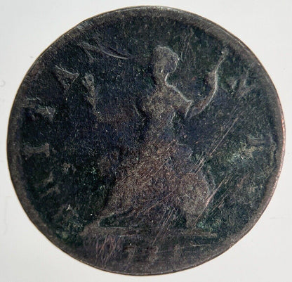 1733 George II Farthing Coin | Fair Grade | a1947