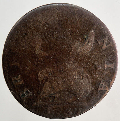 1737 George II 2nd Farthing Coin | Collectable Grade