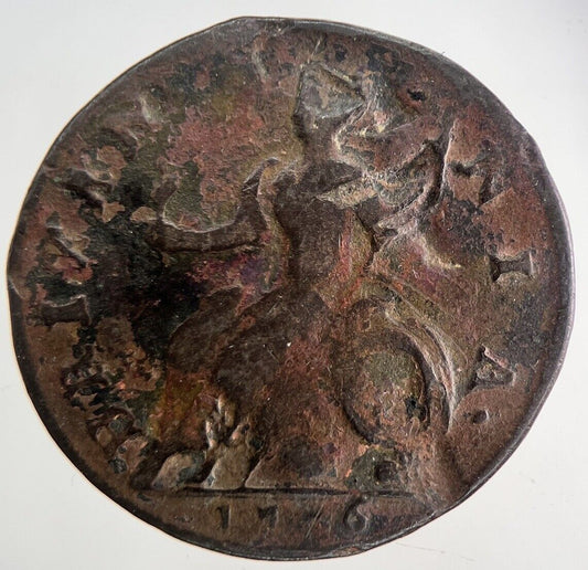 1736 George 2nd II Half-Penny Coin | Collectable Grade