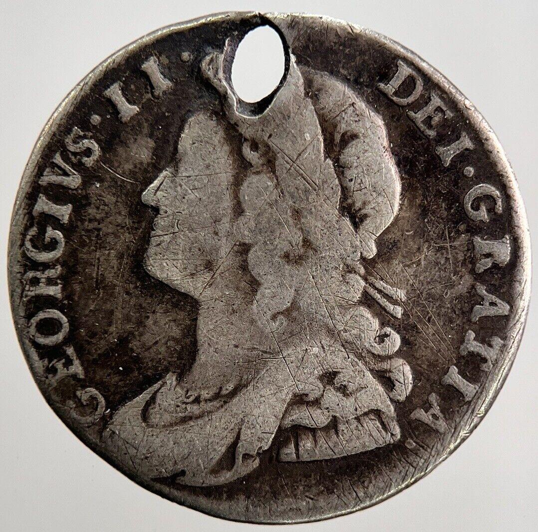 1732 George II 2nd Sixpence Silver Coin | Collectable Grade | a2603