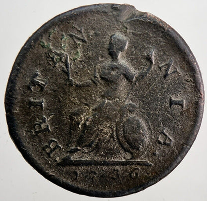 1736 George II 2nd Farthing Coin | Collectable Grade | a6044