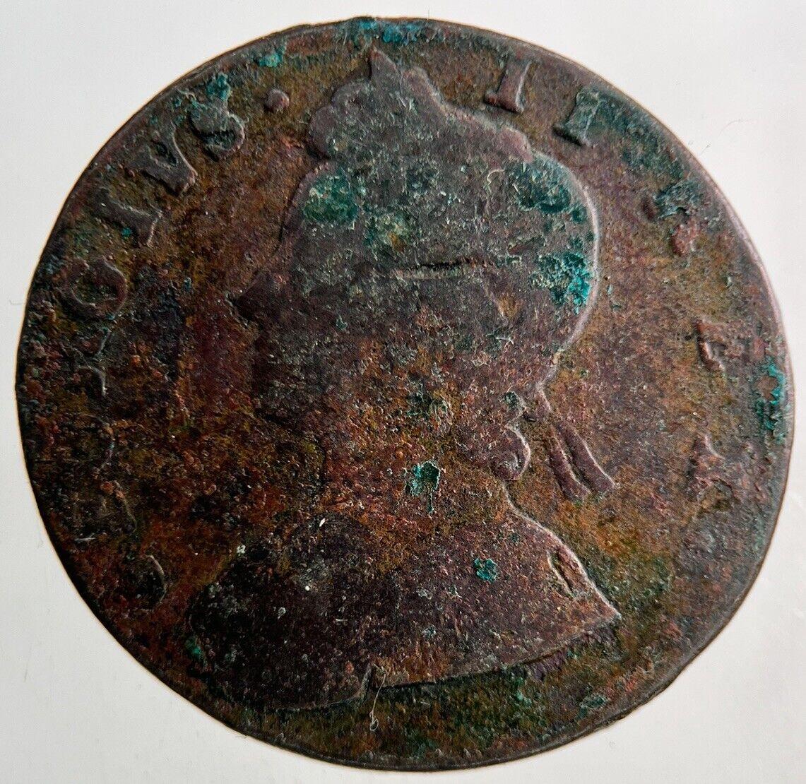 1734 George II 2nd Half-Penny Coin | Collectable Grade