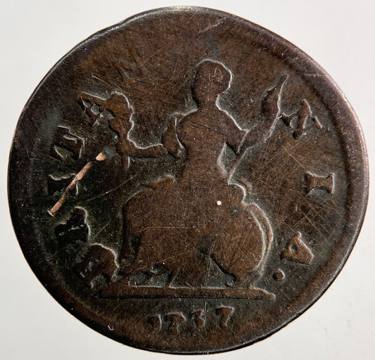 1737 George II 2nd Farthing Coin | Collectable Grade