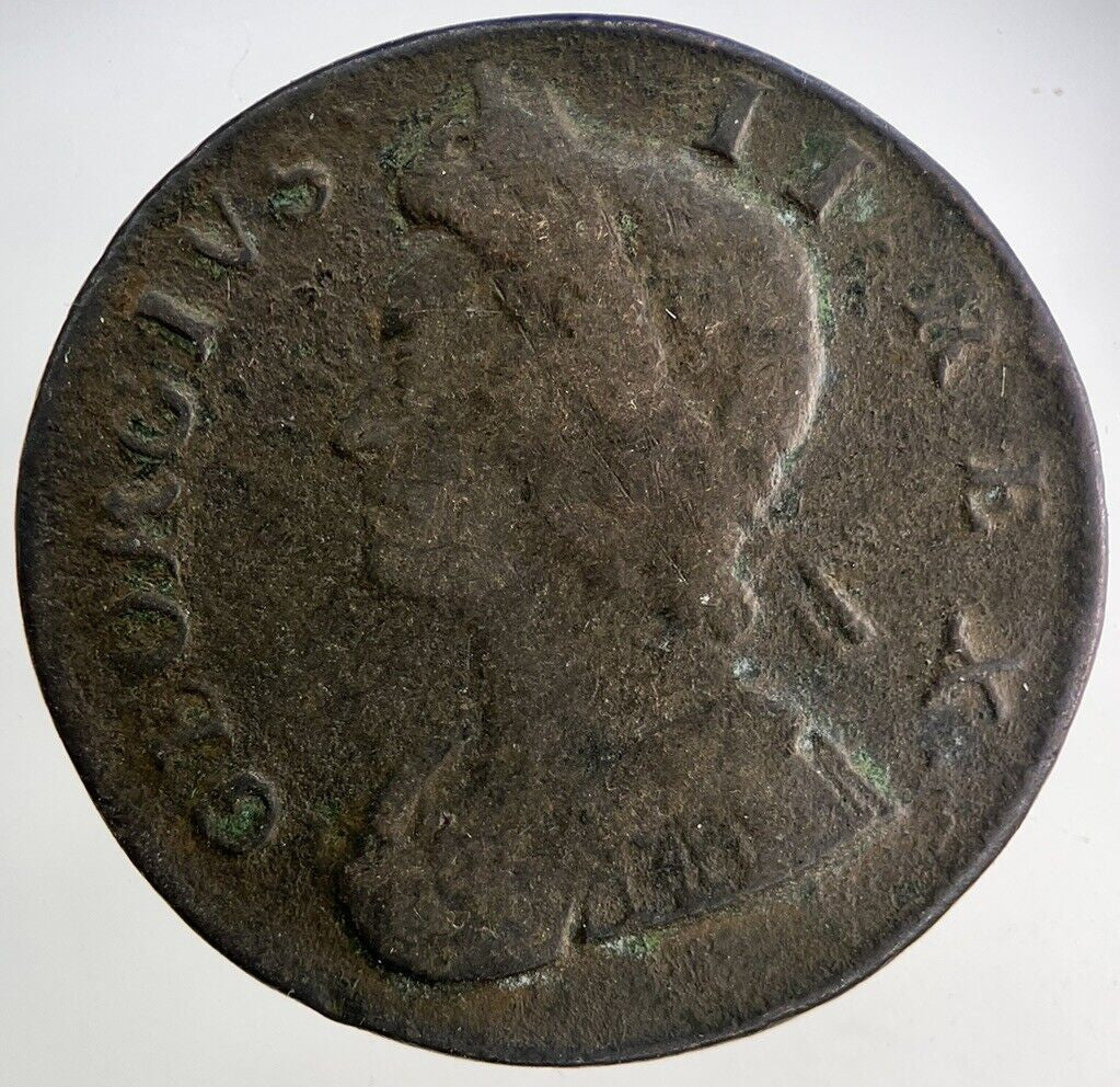1734 George II 2nd Half-Penny Coin | Collectable Grade