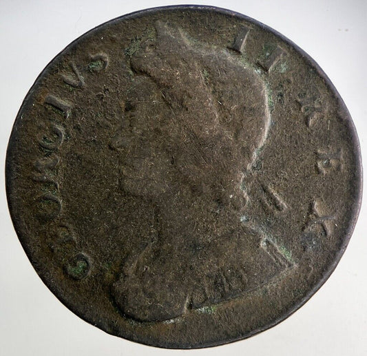 1734 George II 2nd Half-Penny Coin | Collectable Grade
