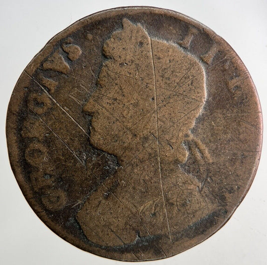 1734 George II 2nd Half-Penny Coin | Collectable Grade