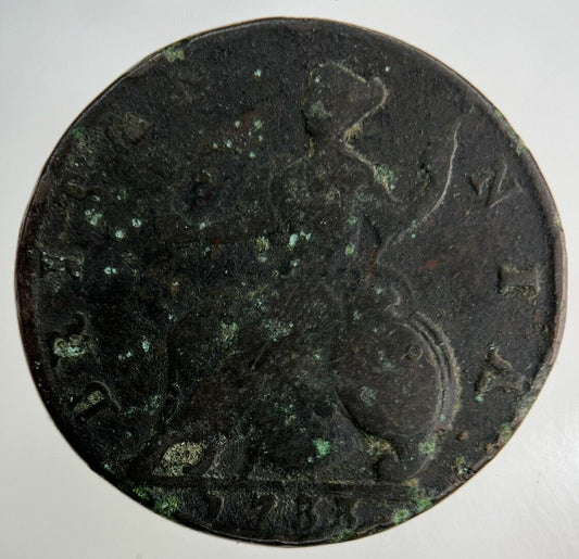 1733 George II 2nd Half-Penny Coin | Collectable Grade