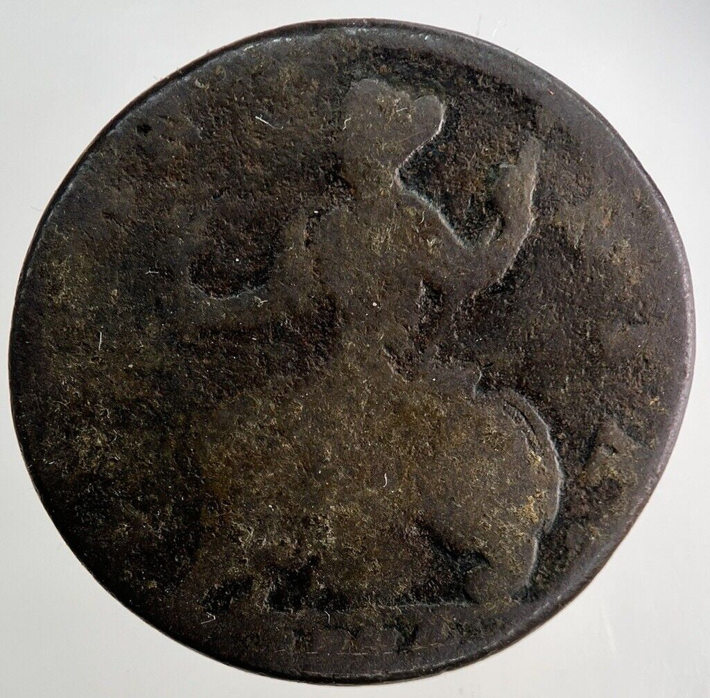 1734 George II 2nd Half-Penny Coin | Fair Grade
