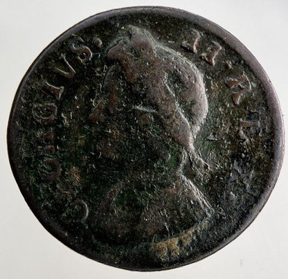 1733 George II 2nd Farthing Coin | Fine Collectable Grade
