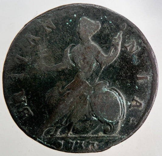1733 George II 2nd Half-Penny Coin | Fine Collectable Grade