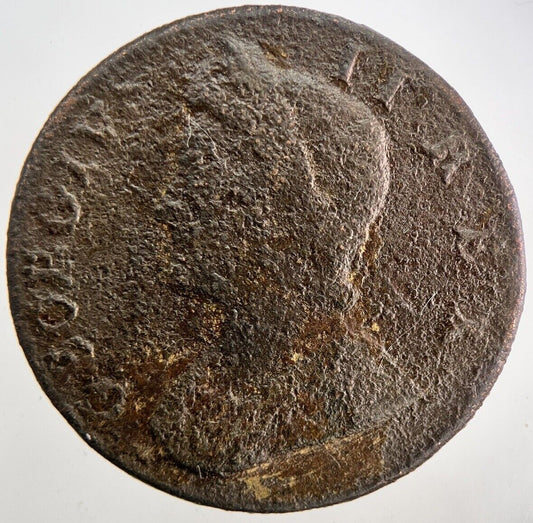 1733 George II 2nd Half-Penny Coin | Collectable Grade