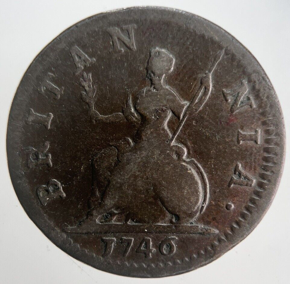 1746 George II 2nd Farthing Coin | Collectable Grade | a4531