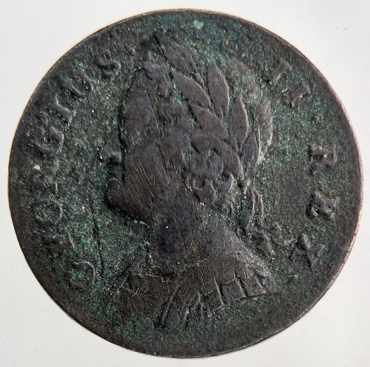 1741 George II 2nd Farthing Coin | Very High Grade