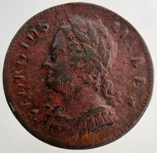1741 George II 2nd Farthing Coin | Fine Collectable Grade | a9232