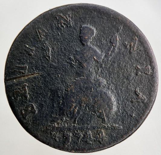 1744 George II 2nd Farthing Coin | Collectable Grade