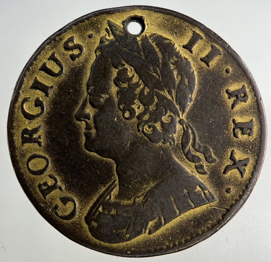 1745 George II 2nd Half-Penny Coin | Fine Collectable Grade