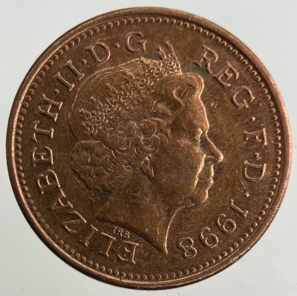1998 Elizabeth II 2nd 1p One-Pence Coin | Very High Grade