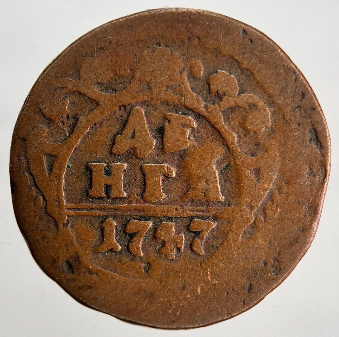 1747 Russia Empire Denga Coin | Fair Grade | a2000