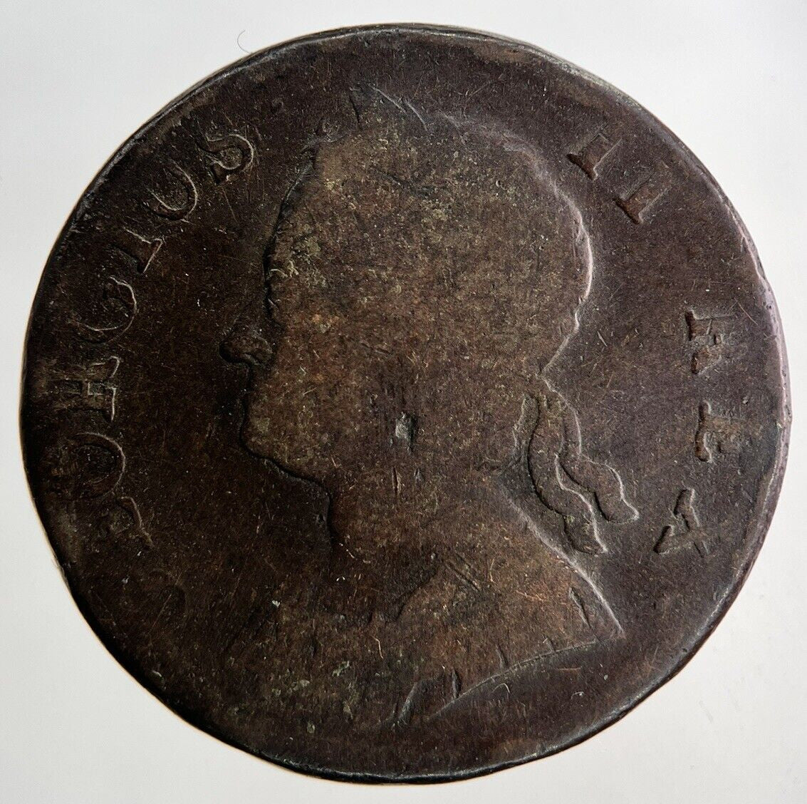 1747 George II 2nd Half-Penny Coin | Collectable Grade