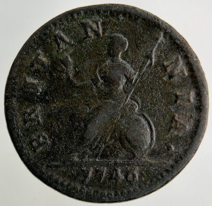 1746 George II 2nd Farthing Coin | Fine Collectable Grade