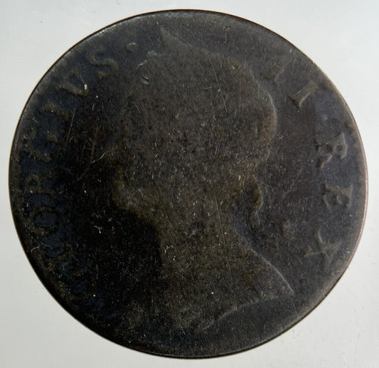 1750 George II 2nd Half-Penny Coin | Collectable Grade