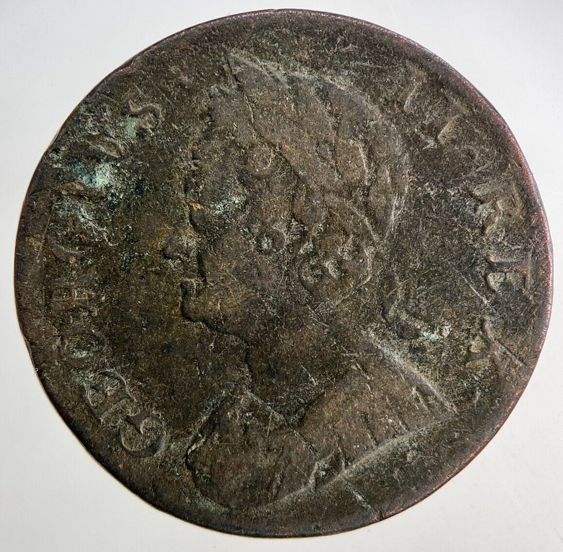 1753 George II 2nd Half-Penny Coin | Collectable Grade