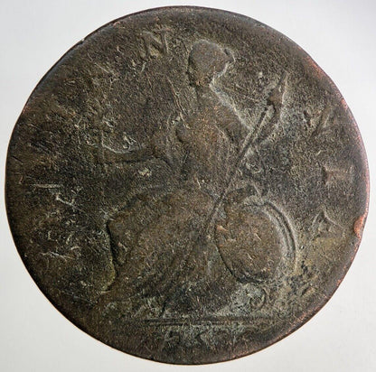 1753 George II 2nd Half-Penny Coin | Collectable Grade