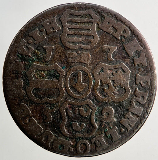 1752 Liard Bavaria Belgium States Coin | Collectable Grade
