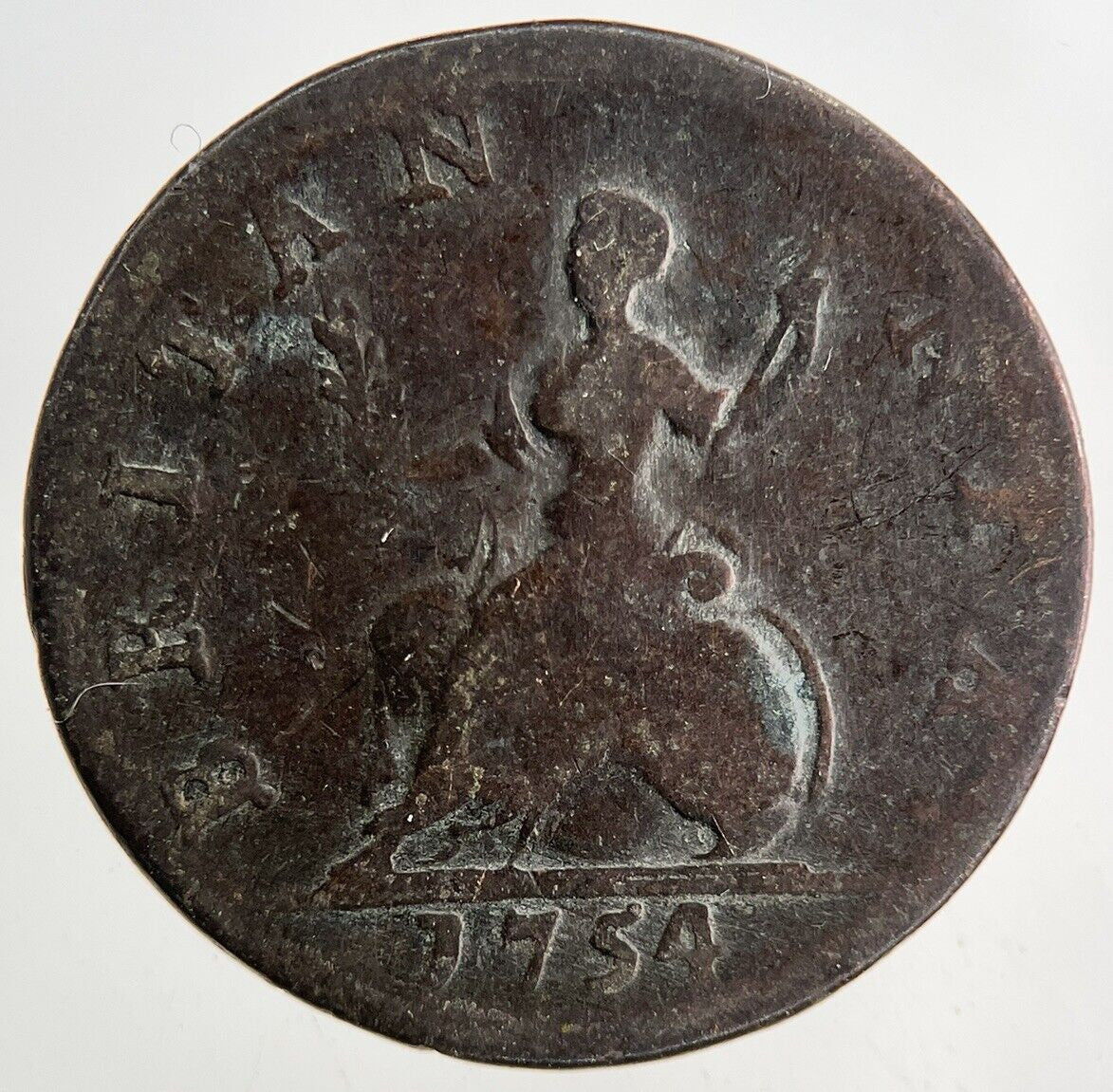 1754 George II 2nd Farthing Coin | Collectable Grade