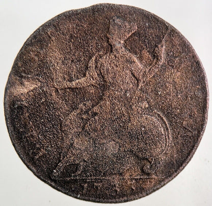 1753 George II 2nd Half-Penny Coin | Collectable Grade