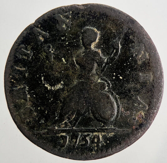 1754 George II 2nd Farthing Coin | Fine Collectable Grade | a9865