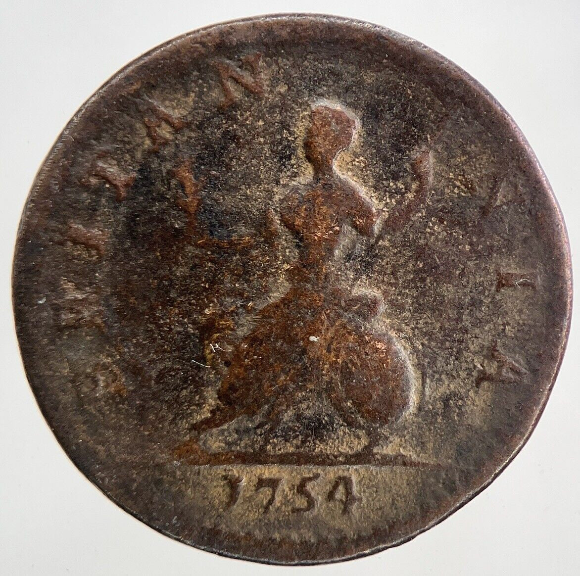 1754 George II 2nd Farthing Coin | Fine Collectable Grade