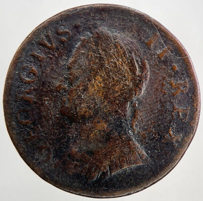 1754 George II 2nd Farthing Coin | Fine Collectable Grade