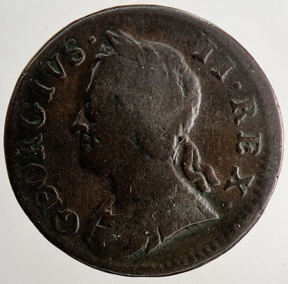 1754 George II 2nd Farthing Coin | Fine Collectable Grade | a9647