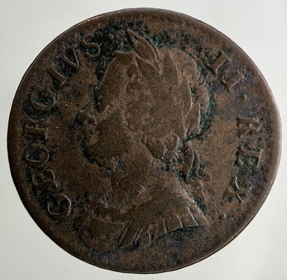 1754 George II 2nd Farthing Coin | Fine Collectable Grade