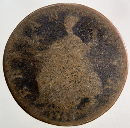 1755 George II 2nd Half-Penny Coin | Fair Grade