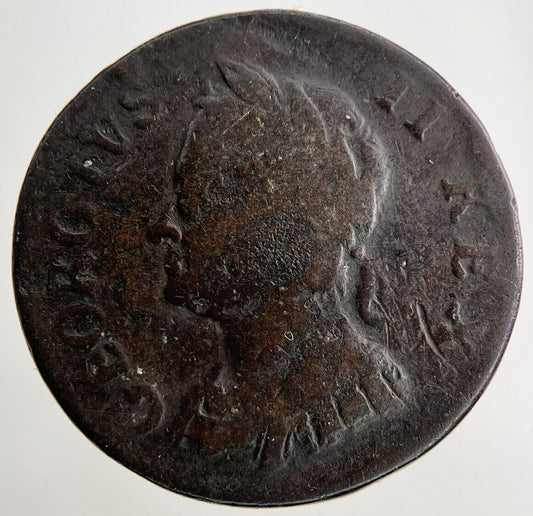 1754 George II 2nd Farthing Coin | Fine Collectable Grade